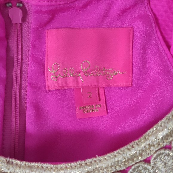 Lilly Pulitzer Layne Stretch Shift dress pink - Picture 7 of 7